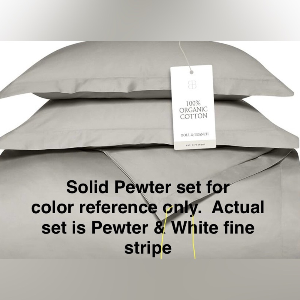 INCREDIBLE DEAL/BOLL & BRANCH 3 Piece Comforter Set NWT!  Only 1 left!! - Picture 2 of 8